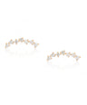 14K Gold 0.17 Ct. Genuine Diamond Cluster Studs Earrings Wedding Fine Jewelry