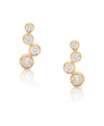 Genuine 0.25 Ct. Diamond Stud Earrings 14k Yellow Gold Handmade Fine Jewelry