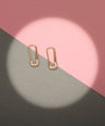 14K Solid Plain Gold 10 mm Safety Pin Earring Handmade Fine Jewelry
