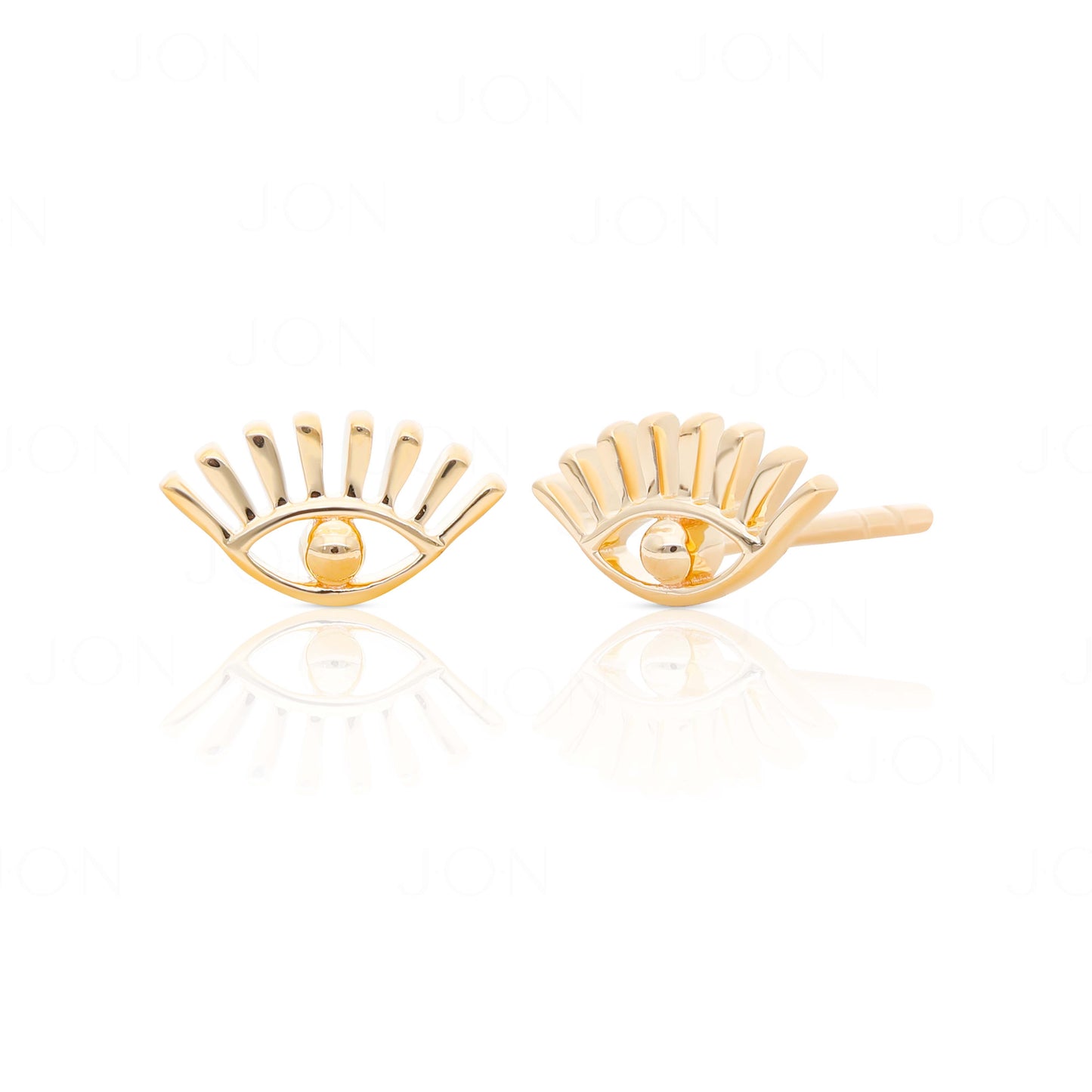 Evil Eye Gold Studs