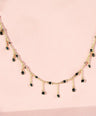 Black Diamond Fringe Necklace|14k Gold