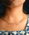 Black Diamond Fringe Necklace|14k Gold