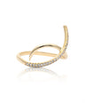 14K Gold 0.11 Ct. Genuine Diamond Delicate Wrap Ring Fine Jewelry Size-3 to 8 US