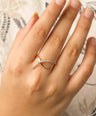 14K Gold 0.11 Ct. Genuine Diamond Delicate Wrap Ring Fine Jewelry Size-3 to 8 US