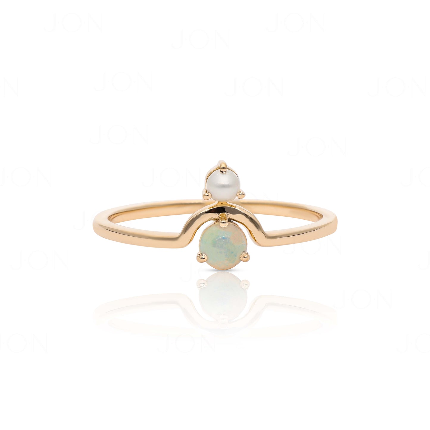 Pearl And Opal Ring