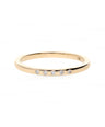 14K Gold 0.05 Ct. Genuine Diamonds Round Engagement Band Ring Fine Jewelry