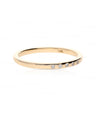 14K Gold 0.05 Ct. Genuine Diamonds Round Engagement Band Ring Fine Jewelry