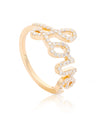 14K Gold 0.40 Ct. Genuine Diamond Love Ring Anniversary Wedding Fine Jewelry