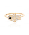 Hamsa Evil Eye Ring