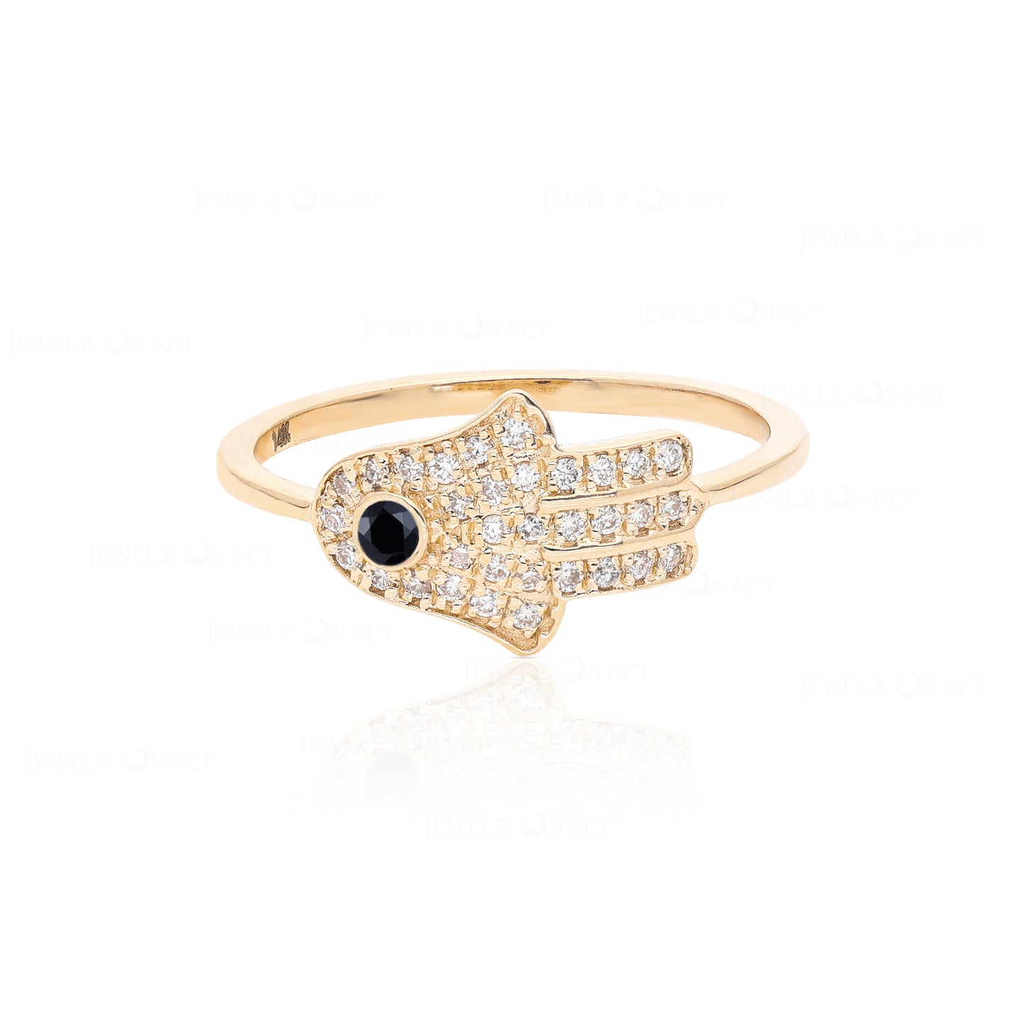 Hamsa Evil Eye Ring