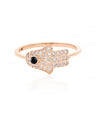 Hamsa Evil Eye Ring