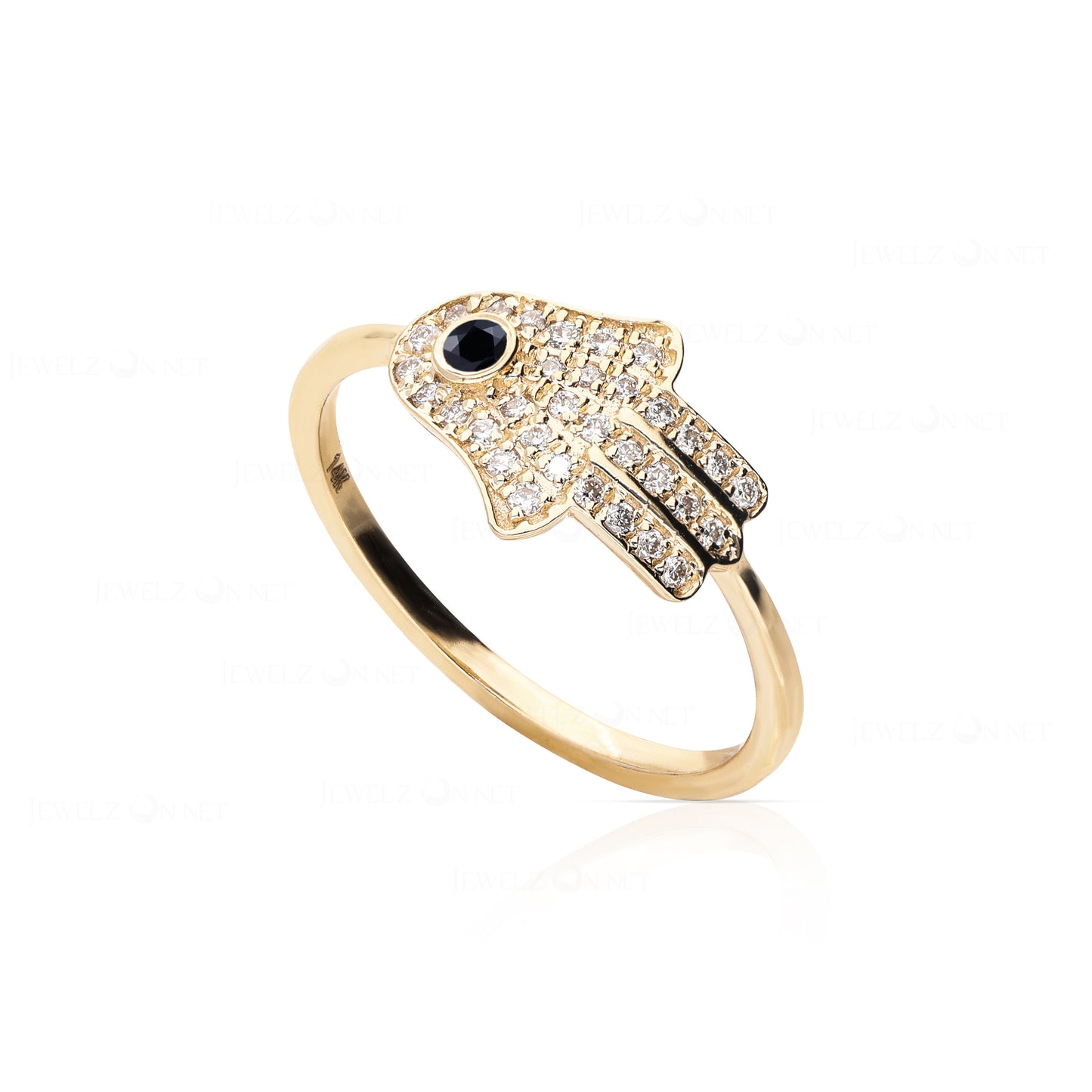 Hamsa Evil Eye Ring