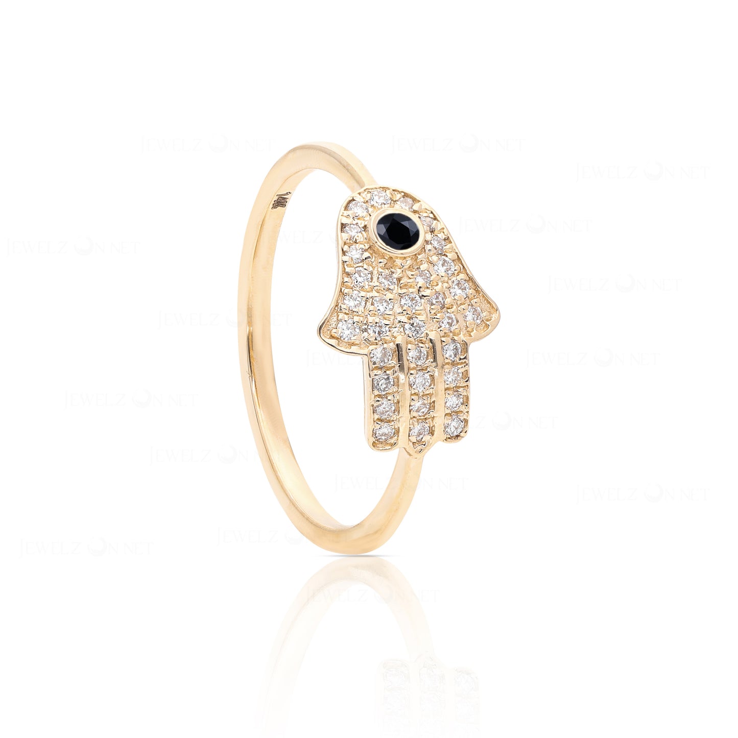 Hamsa Evil Eye Ring