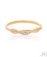 14K Gold 0.10 Ct. Genuine Diamond Wrap Ring For Her Fine Jewelry Size-3 to 8 US