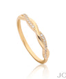 14K Gold 0.10 Ct. Genuine Diamond Wrap Ring For Her Fine Jewelry Size-3 to 8 US