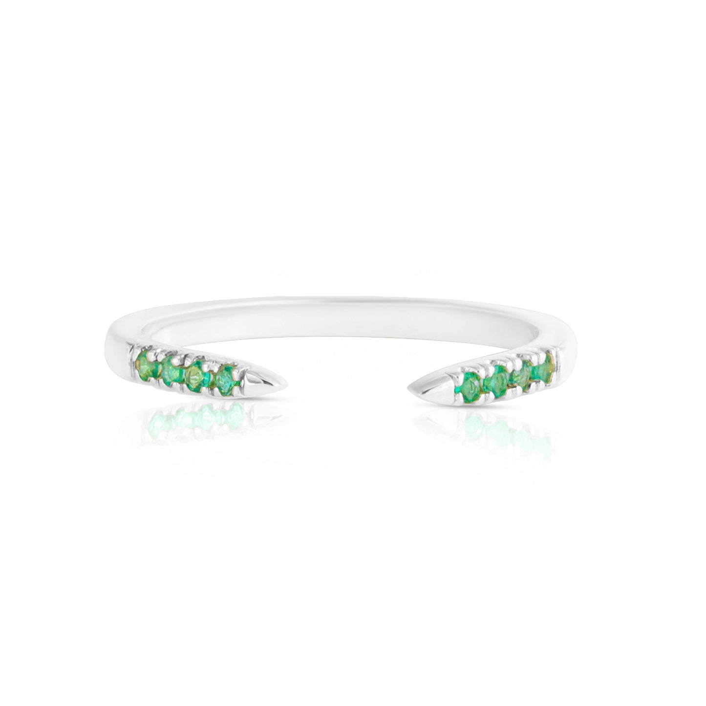 Emerald Open Cuff Ring