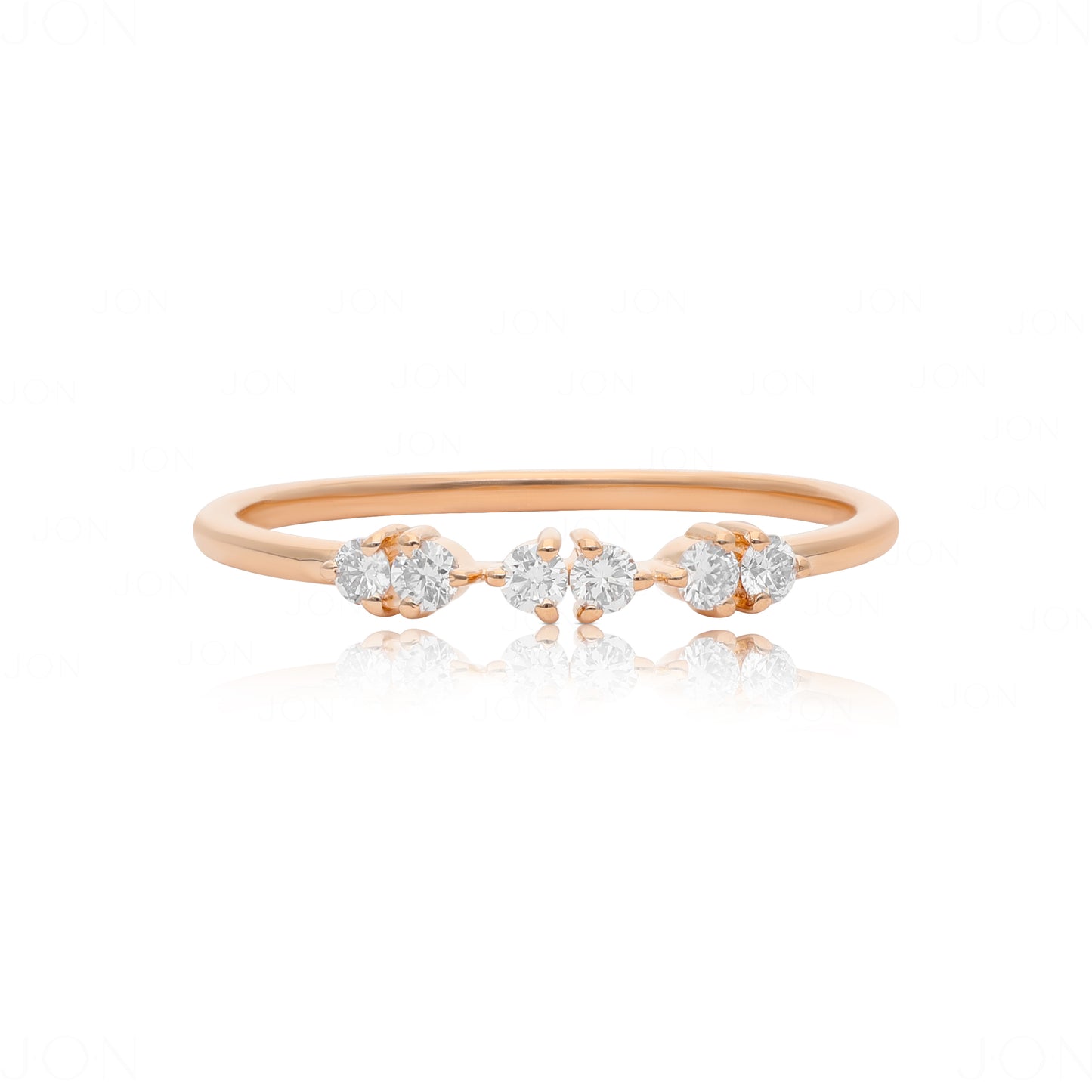 14K Gold 0.18 Ct. Genuine Diamond Wedding Engagement Band Ring Fine Jewelry