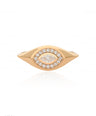 14K Gold 0.28Ct. Genuine Marquise-Round Diamond Evil Eye Signet Ring Fine Jewelry