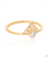 14K Gold 0.06 Ct. Genuine Solitaire Diamond Vintage Style Ring Fine Jewelry