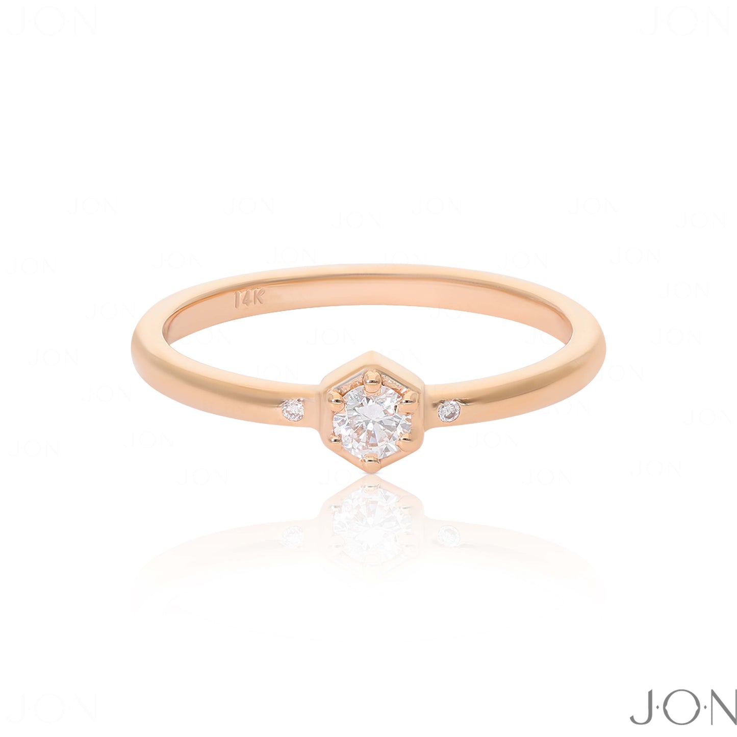14K Gold 0.10 Ct. Genuine Diamond Wedding Engagement Anniversary Ring Jewelry