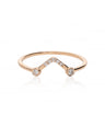 14K Gold 0.09 Ct. Genuine Diamond Minimalist Stacking Ring Fine Jewelry