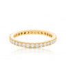 14K Gold 1.25 Ct. Genuine Diamond 2 mm Eternity Wedding Band Ring Fine Jewelry