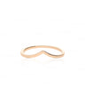 14K Solid Gold Heart Shape Band Ring Wedding Anniversary Engagement Fine Jewelry