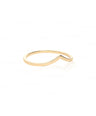 14K Solid Gold Heart Shape Band Ring Wedding Anniversary Engagement Fine Jewelry