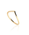 14K Solid Gold Heart Shape Band Ring Wedding Anniversary Engagement Fine Jewelry