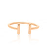 14K Solid Plain Gold Open Cuff Ring Handmade Fine Jewelry Size - 3 to 8 US