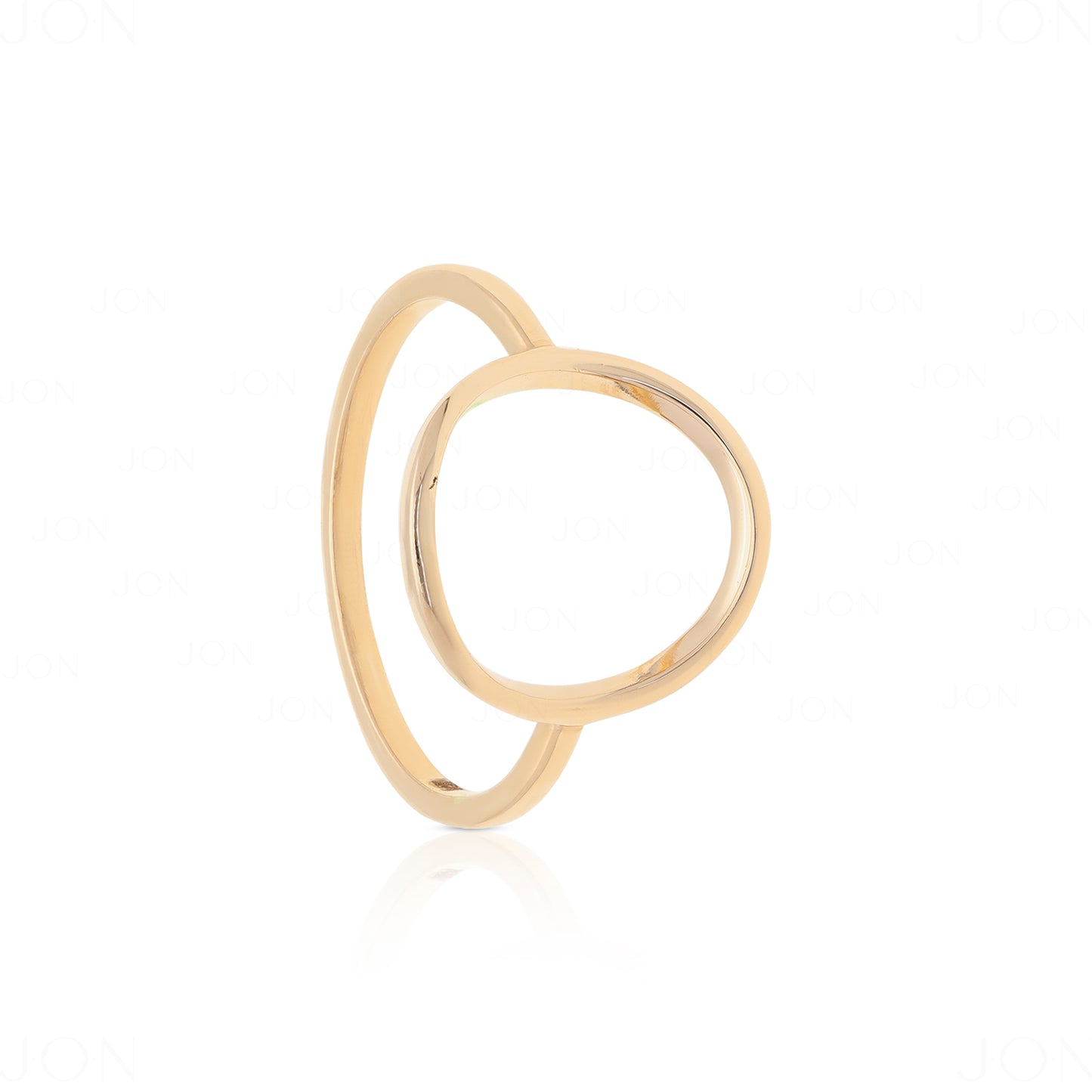 14K Solid Gold 1.3 mm Thick Open Circle Ring Fine Jewelry Size -3 to 8 US