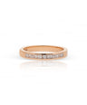 0.25 Ct Genuine Diamond Wedding Anniversary Ring 18K Yellow Gold