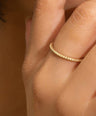 14K Plain solid gold full eternity band ring fine jewelry