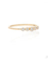 14K Gold 0.16 Ct. Genuine 5 Diamond Wedding Ring Fine Jewelry Size-3 to 8 US