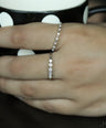 14K Gold 0.16 Ct. Genuine 5 Diamond Wedding Ring Fine Jewelry Size-3 to 8 US