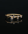 14K Gold 0.12 Ct. Genuine Diamond Cluster Ring Fine Jewelry Size-3 to 8 US