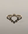 14K Gold 0.20 Ct. Genuine Diamond Chevron Design Ring Fine Jewelry Size -3 to 9