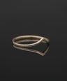 14K Solid Gold Heart Shape Band Ring Wedding Anniversary Engagement Fine Jewelry