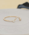 14K Gold 0.09 Ct. Genuine Diamond Minimalist Stacking Ring Fine Jewelry