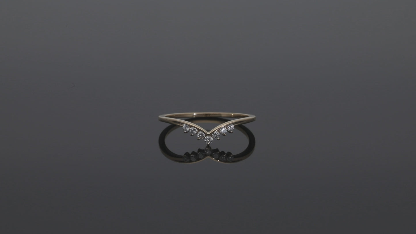 Chevron Tiara Ring