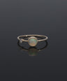 Droplet Opal and Diamond Ring