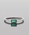 14K Gold Genuine Diamond And Emerald Gemstone (0.75 Ct.) Ring Fine Jewelry