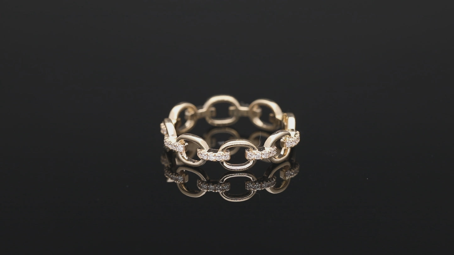 Diamond Link Ring