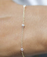 Dainty Diamond Trine Bracelet