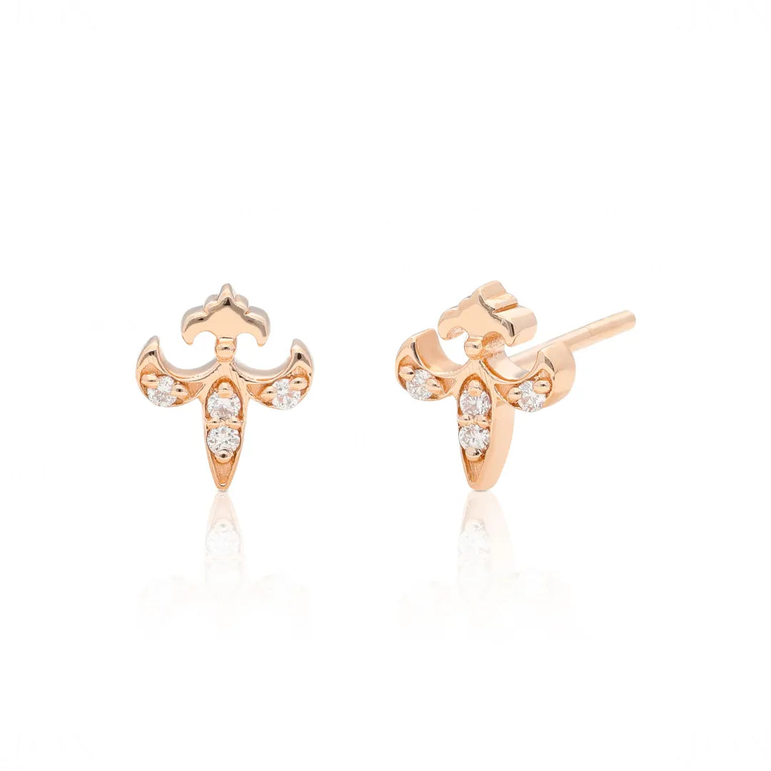 Fleur De Lis Studs