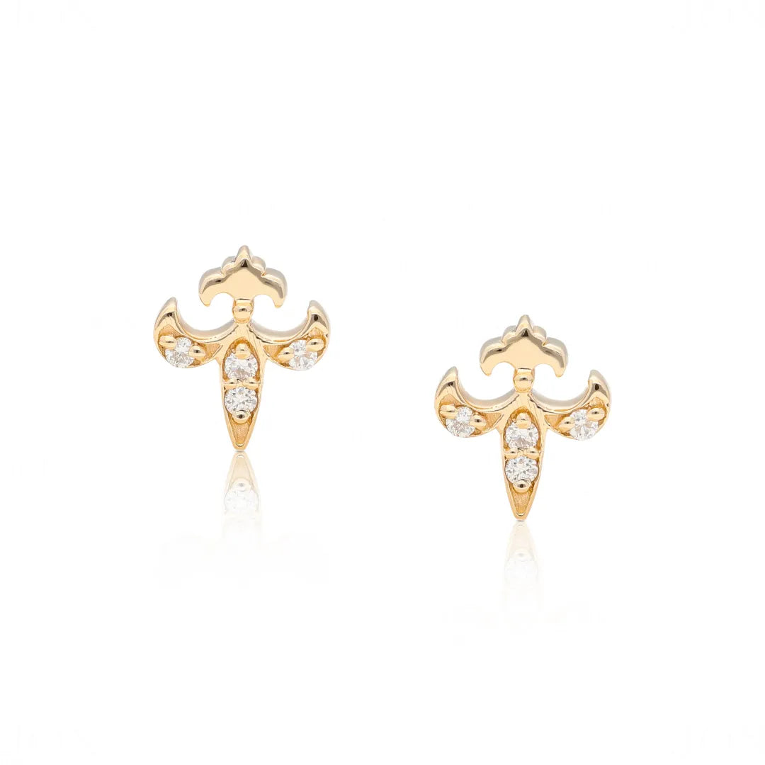 Fleur De Lis Studs