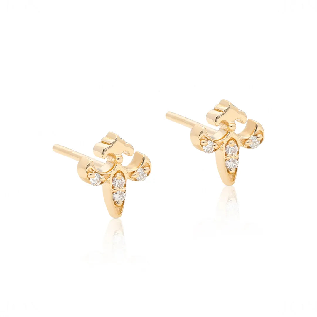 Fleur De Lis Studs