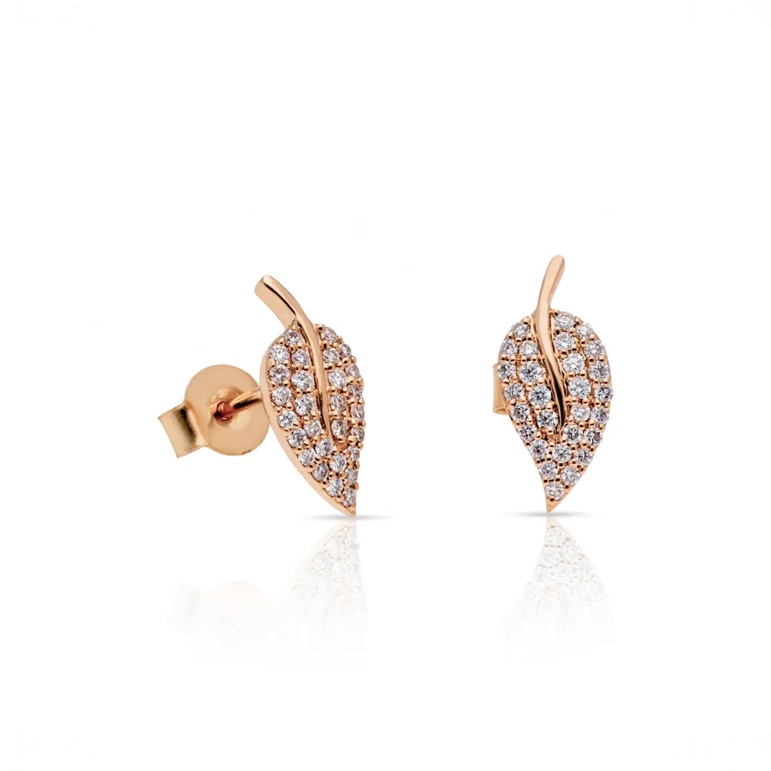 Dainty Leaf Studs