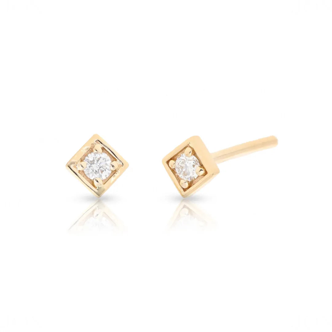 Diamond Rhombus Studs