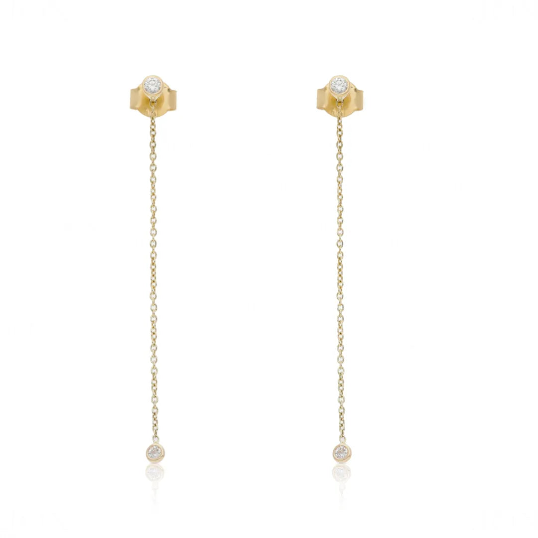 Long Chain Drop Earrings